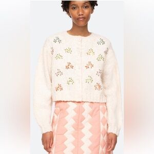 SEA New York zuri cardigan in cream M